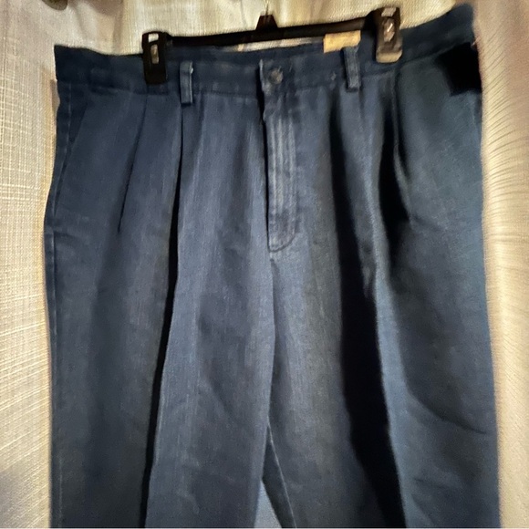 dockers blue pleated crease individual fit khaki pants - Picture 10 of 10